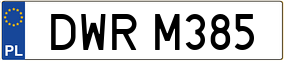 Truck License Plate